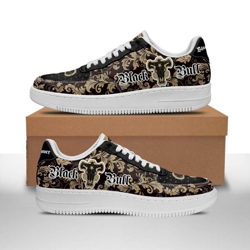 Black Clover Shoes Magic Knights Squad Black Bull Sneakers Anime Air Force 1 Sneakers