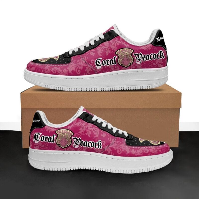 Black Clover Shoes Magic Knights Squad Coral Peacock Sneakers Anime Air Force 1 Sneakers