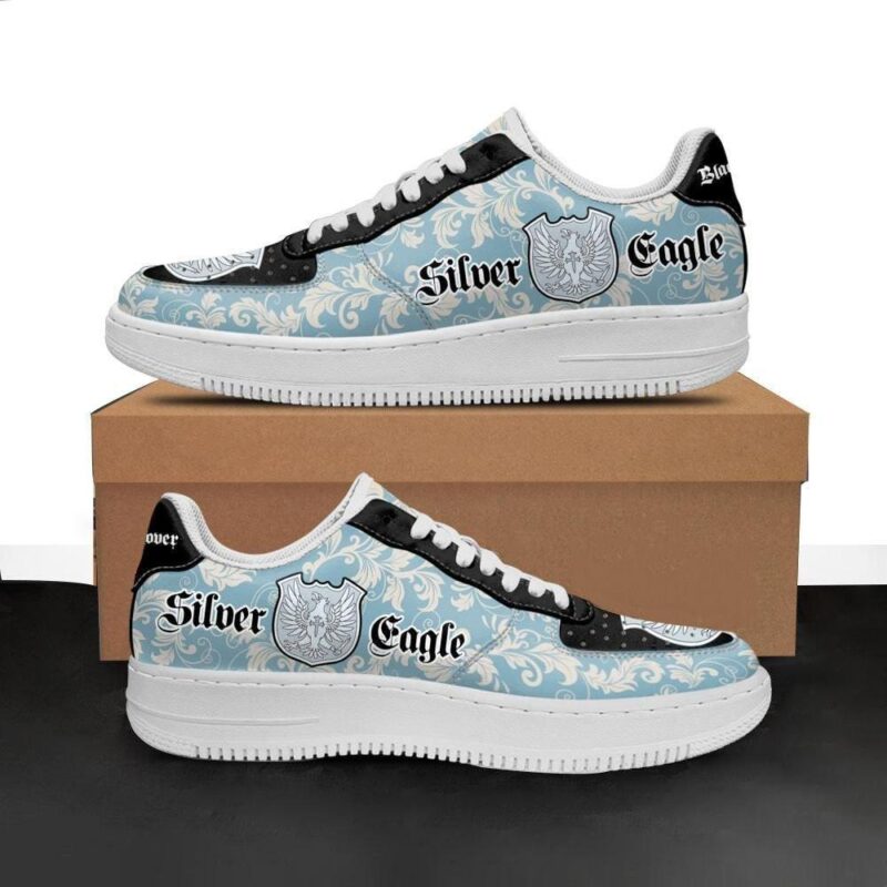 Black Clover Shoes Magic Knights Squad Silver Eagle Sneakers Anime Air Force 1 Sneakers