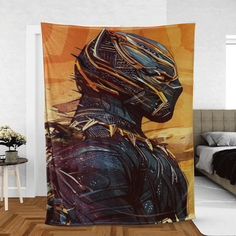 Black Panther Gift For Fan Comfy Sofa Throw Blanket Gift