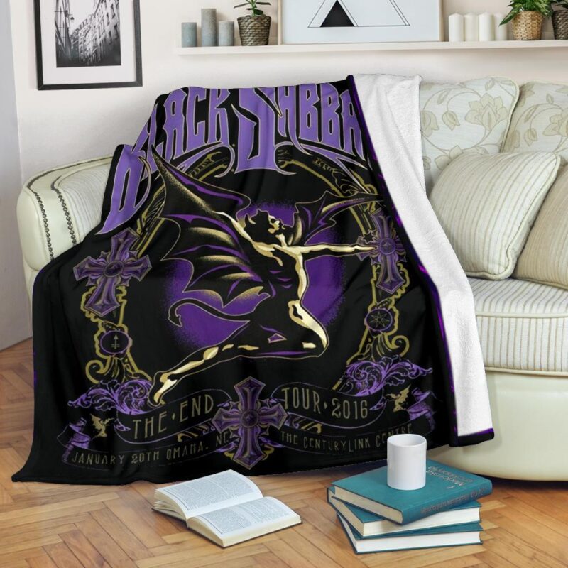 Black Sabbath Heavy Metal Music Band Fleece Blanket