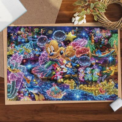 Bling Bling Mickey And Friends Light Festival Puzzle Game, Disney Fan Gift, Disney Gift
