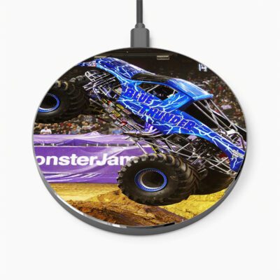 Blue Thunder Monster Jam Wireless Charger Custom Charging Pad iPhone Samsung