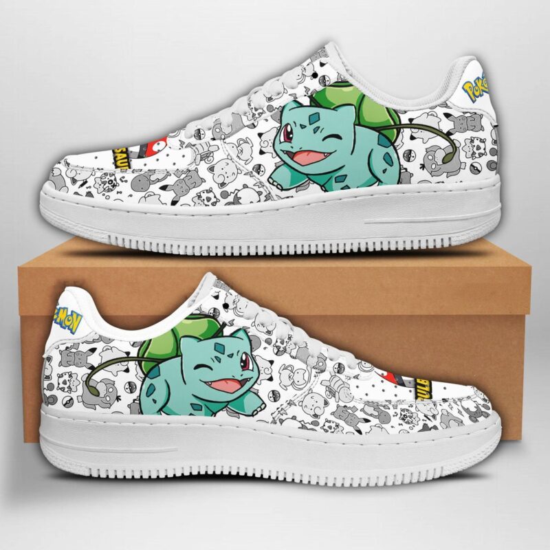 Bulbasaur Sneakers Pokemon Shoes Fan Gift Idea Air Force 1 Sneakers