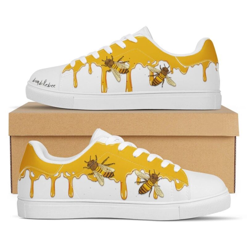 Bumblebee Low Top Leather Skate Shoes