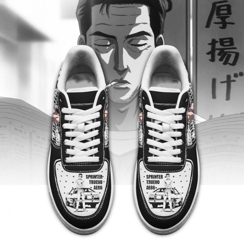 Bunta Fujiwara Shoes Initial D Anime Air Force 1 Sneakers 1