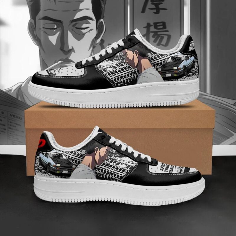 Bunta Fujiwara Shoes Initial D Anime Air Force 1 Sneakers