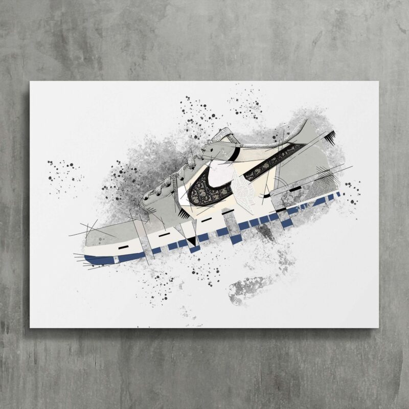 Canvas Print Air Jordan Sneaker Poster Basketball Shoes Wall Decor Kids Gift Sports Fan Aj Wall Art Shoe Art Home Boys Room Gym