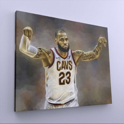 Canvas Print Lebron James King James Basketball Poster Boys Room Wall Decor Wall Art Basketball Legend Cleveland Cavaliers 1