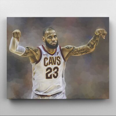 Canvas Print Lebron James King James Basketball Poster Boys Room Wall Decor Wall Art Basketball Legend Cleveland Cavaliers 2