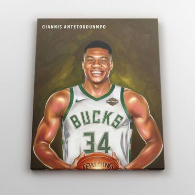 Canvas Prints Giannis Antetokounmpo Basketball Player Poster Wall Decor Milwaukee Bucks Fan Gift Boys Room NBA Art Portrait 1