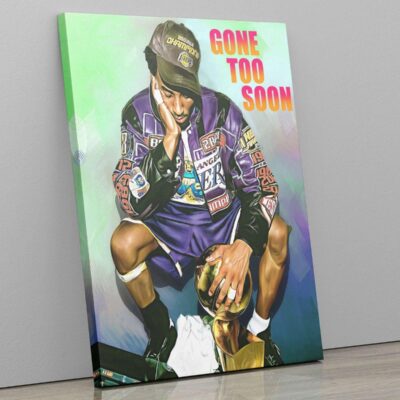 Canvas Prints Kobe Bryant Basketball Player Poster Wall Art Los Angeles Lakers Fan Gift Boys Room Decor NBA Championship2