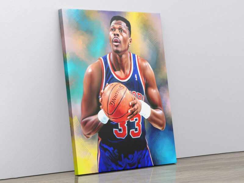 Canvas Prints Patrick Ewing Poster New York Knicks Poster Basketball Gifts For Him Basketball Art Wall Decor Sports Gift Boys Room