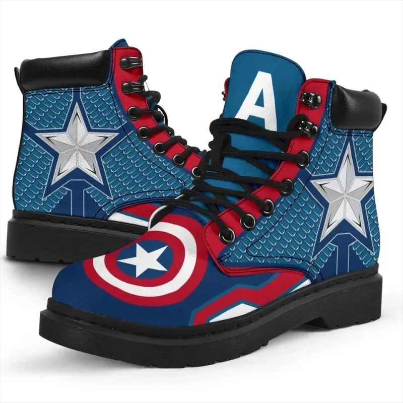 Captain America Boots Shoes Super Heroes Fan Gift