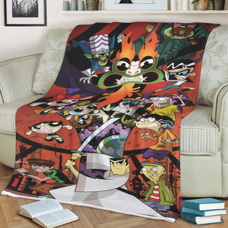 Cartoon Network Gift For Fan Comfy Sofa Throw Blanket Gift