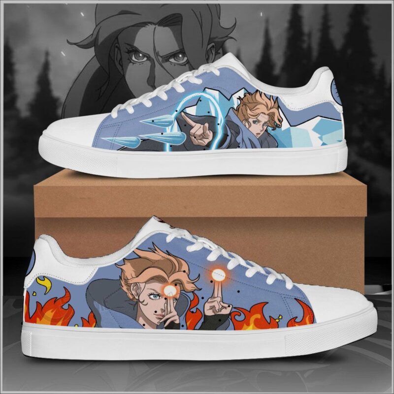 Castlevania Sypha Belnades Low Top Leather Skate Shoes