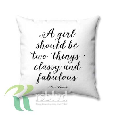 Chanel Quote Poster Custom Pillow Case Cover