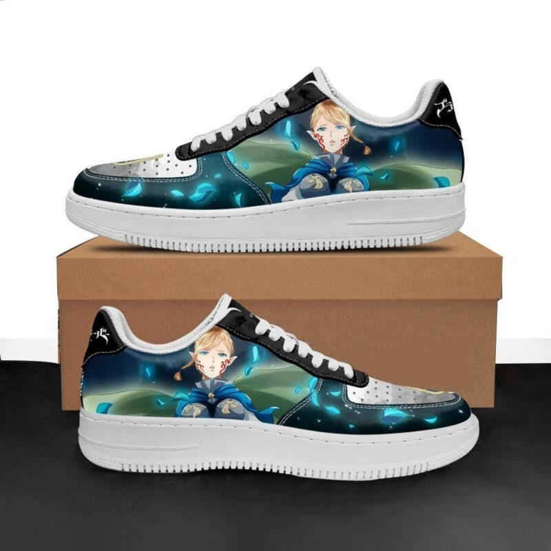 Charlotte Roselei Sneakers Black Clover Anime Shoes Fan Gift Air Force 1 Sneakers