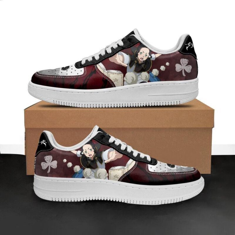 Charmy Pappitson Sneakers Black Bull Knight Black Clover Anime Shoes Air Force 1 Sneakers