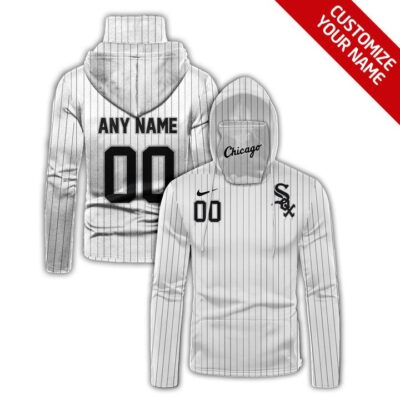 Chicago White Sox #00 Mlb Team White Jersey Style Custom Number Name For Chicago White Sox Fans Gaiter Hoodie GH0261