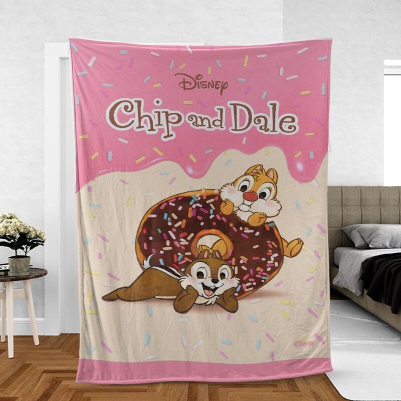 Chip And Dale Funny Cute Disney Comfy Sofa Throw Blanket Gift 3