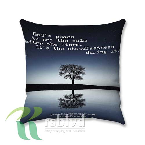 Christian quotes about peace custom pillow case cover let the colors