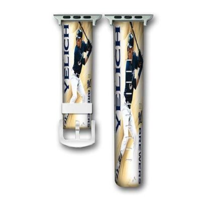 Christian Yelich MLB Milwaukee Brewers Custom Apple Watch Band Genuine Wrist Band Replacement