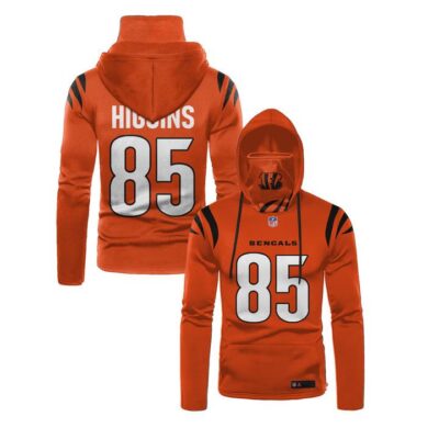 Cincinnati Bengals Tee Higgins #85 Nfl Super Bowl Champions Orange Jersey Style Gift For Bengals And Higgins Fans Gaiter Hoodie GH0681