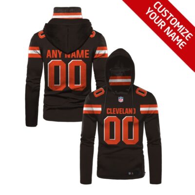 Cleveland Browns Nfl American Football Team Logo Brown Jersey Style Custom Number Name For Browns Fans Gaiter Hoodie GH0367