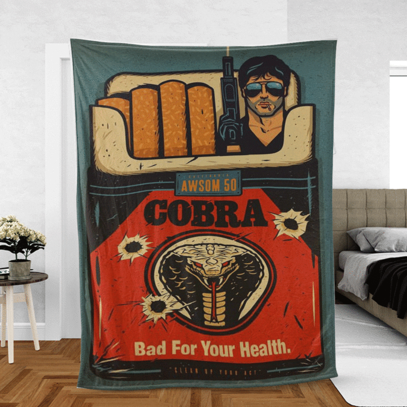 Cobra 1986 Gift For Fan Comfy Sofa Throw Blanket Gift