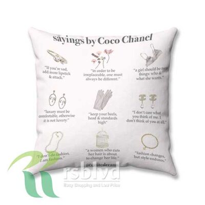 Coco Chanel Quotes Pinterest Custom Pillow Case Cover