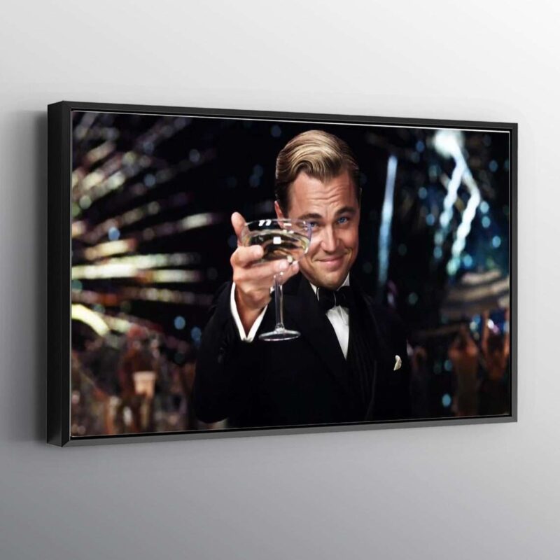 Colored The Great Gatsby Leonardo DiCaprio Print Wall Art Canvas