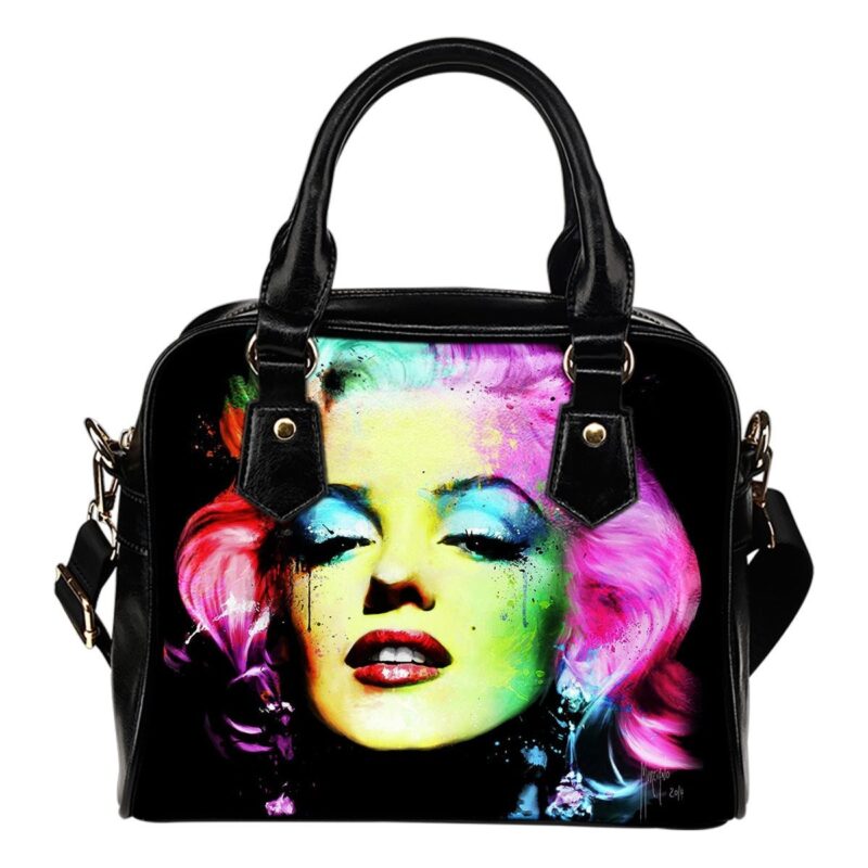 Colorful Marilyn Monroe Lady Leather Shoulder Hand Bag SB0144