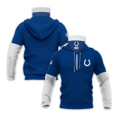 Colts Nfl Super Bowl Champions Blue Jersey Style Gift For Colts And Football Fans Gaiter Hoodie GH0937