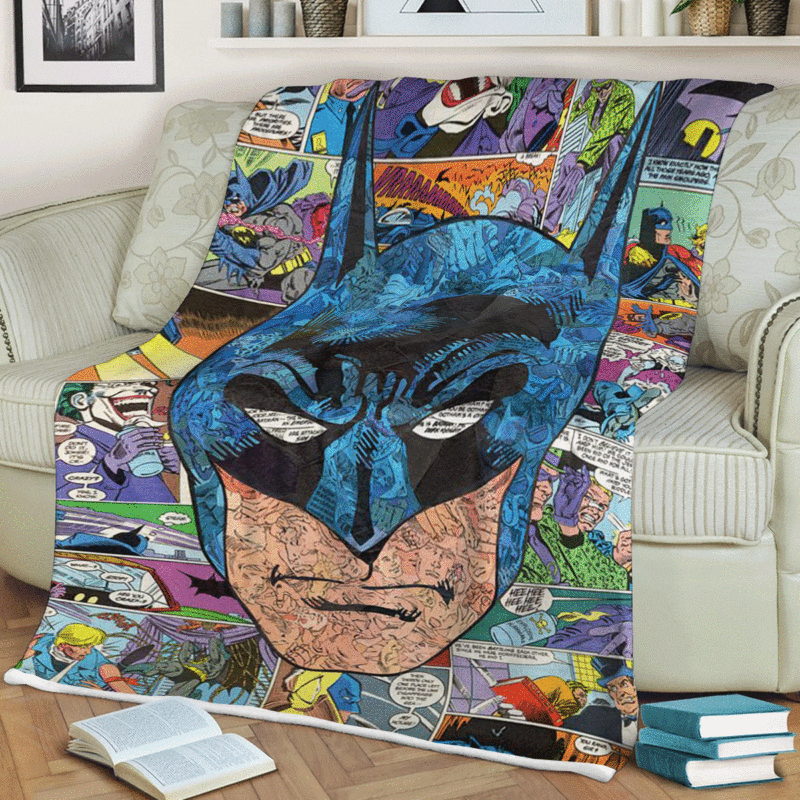 Cool Batman DC Comics Christmas Gift Comfy Sofa Throw Blanket Gift