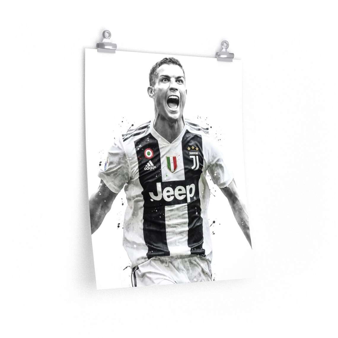 Cristiano Ronaldo Poster, Canvas, Football Print, Soccer Wall Decor ...