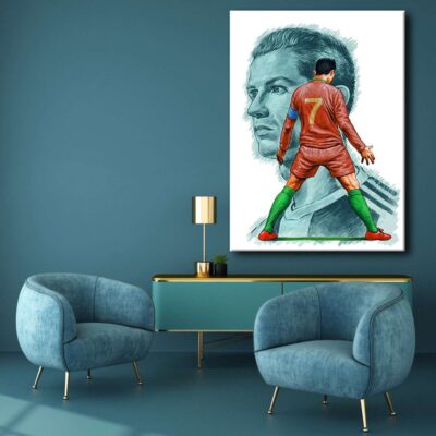 Cristiano Ronaldo Wall Art / Professional Football Player / Illustration & Caricature Canvas / Wall Art Canvas 1 Cristiano Ronaldo Wall Art Professional Football Player Illustration amp Caricature Canvas Wall Art Canvas 1