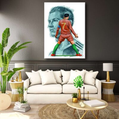 Cristiano Ronaldo Wall Art / Professional Football Player / Illustration & Caricature Canvas / Wall Art Canvas 3 Cristiano Ronaldo Wall Art Professional Football Player Illustration amp Caricature Canvas Wall Art Canvas 3