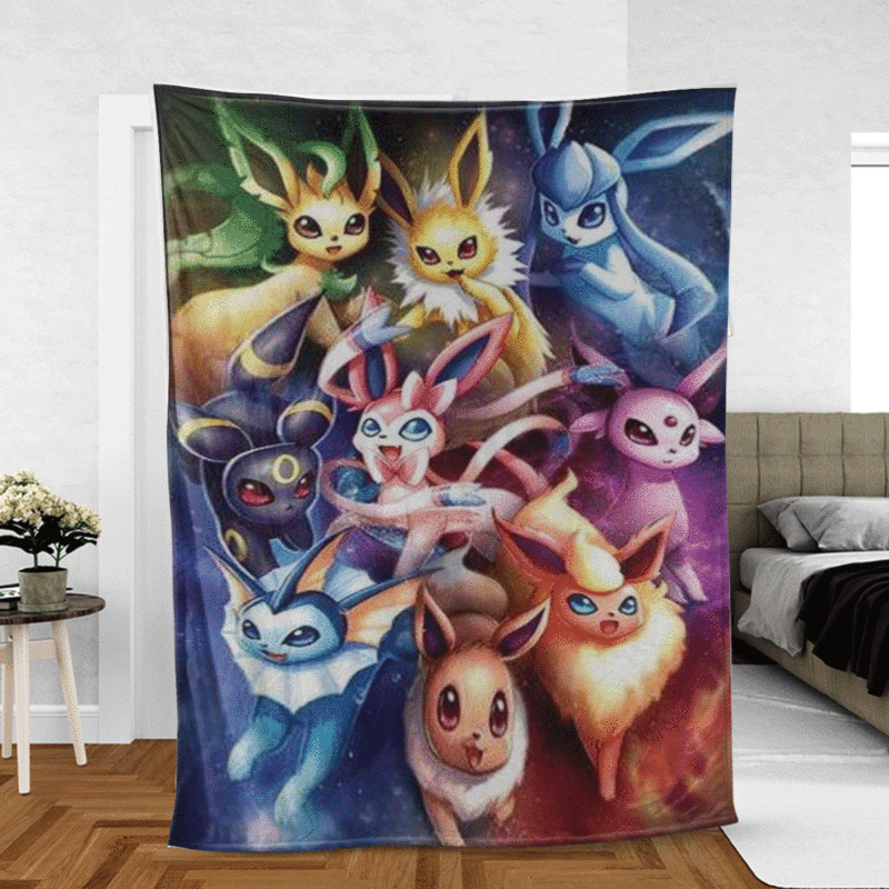 Pokemon Gift For Fan Comfy Sofa Throw Blanket Gift