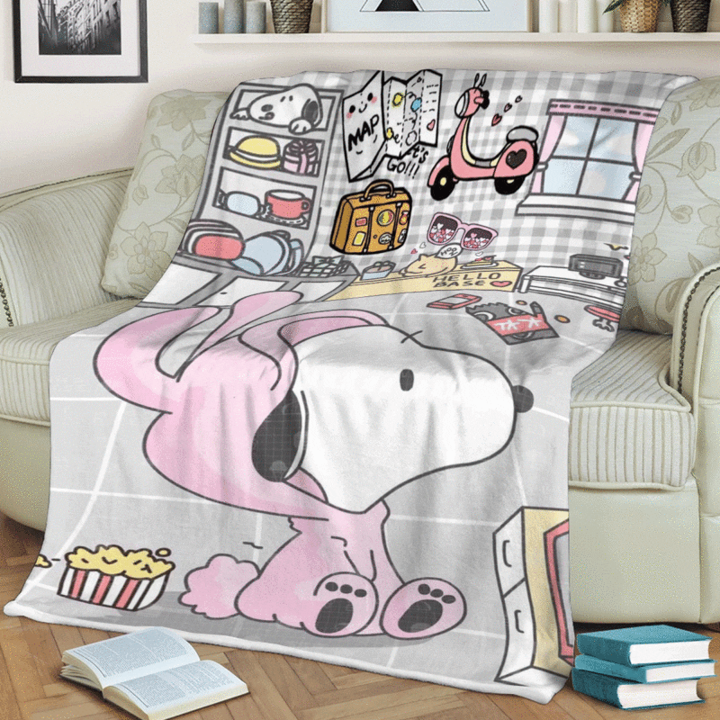 Cute Snoopy Love Pink Peanuts Cartoon Christmas Gifts Lover