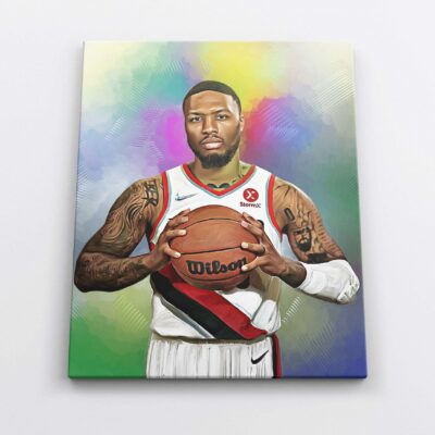 Damian Lillard Poster Lillard Canvas Print Portland Trail Blazers Basketball Gift NBA Gift For Him Kid Wall Art Home Decor 1 1 scaled
