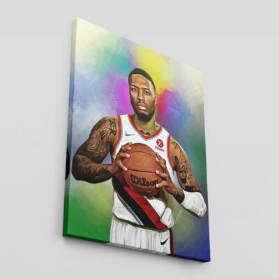 Damian Lillard Poster Lillard Canvas Print Portland Trail Blazers Basketball Gift NBA Gift For Him Kid Wall Art Home Decor 2 1 scaled