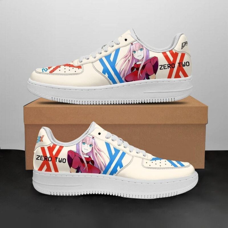 Darling In The Franxx Shoes Code 002 Zero Two Sneakers Anime Shoes Air Force 1 Sneakers