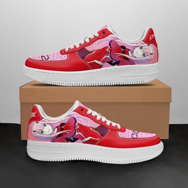 Darling In The Franxx Shoes Zero Two Sneakers Anime Shoes Air Force 1 Sneakers