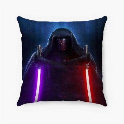 Darth Revan Star Wars Custom Pillow Case Spun Polyester Suede Square Pillow Cover
