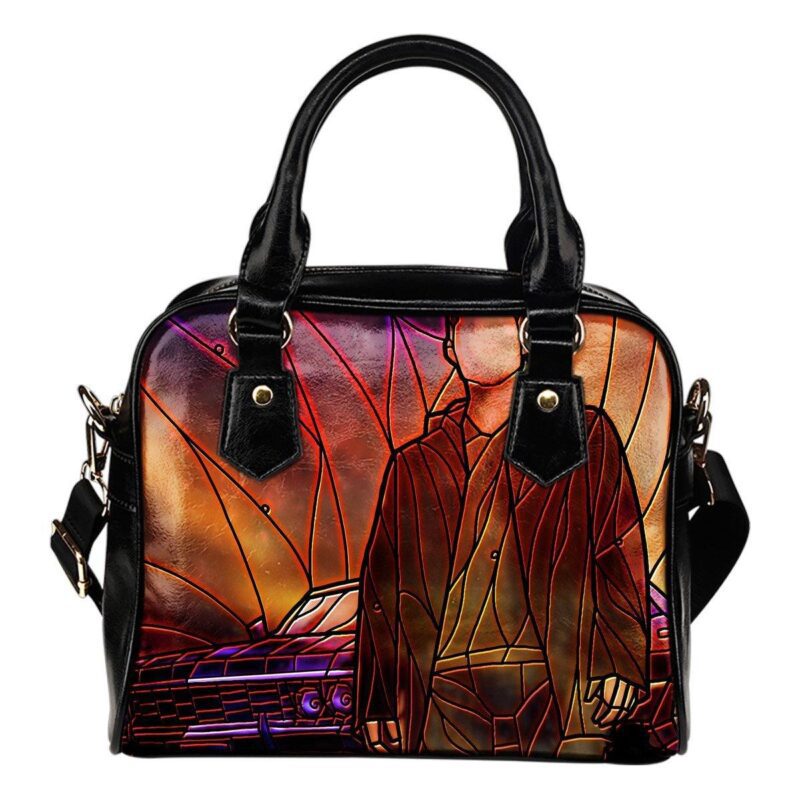 Dean Supernatural Stained Glass Hand Lady Leather Shoulder Hand Bag SB0093