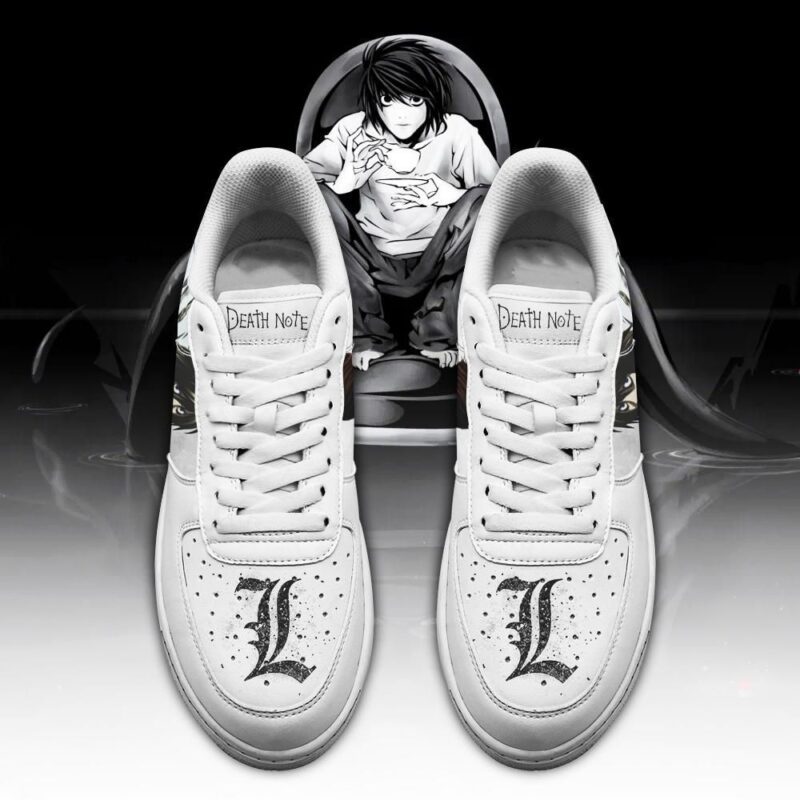 Death Note L Lawliet Shoes Custom Anime Air Force 1 Sneakers 1