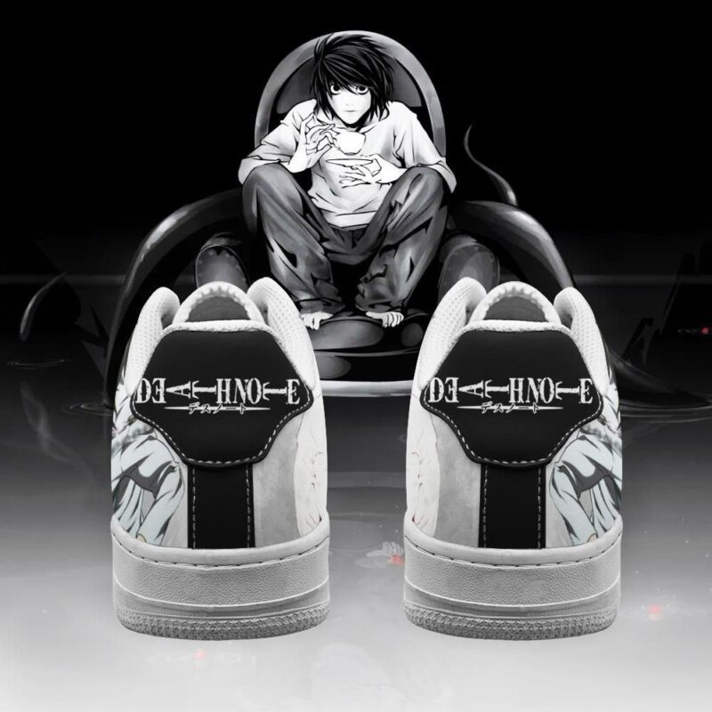 Death Note L Lawliet Shoes Custom Anime Air Force 1 Sneakers 2