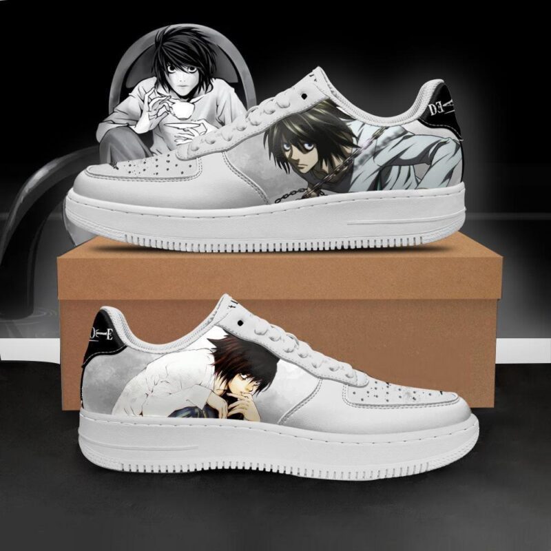 Death Note L Lawliet Shoes Custom Anime Air Force 1 Sneakers