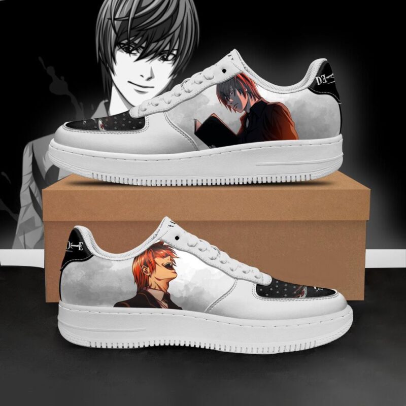 Death Note Light Yagami Shoes Custom Anime Air Force 1 Sneakers